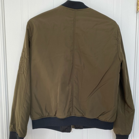 Zara Green Bomber Jacket - Picture 3 of 3